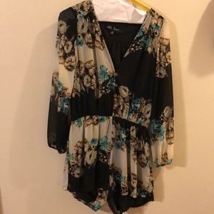 Long sleeve boutique romper